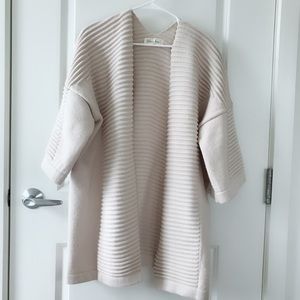 cream white cardigans